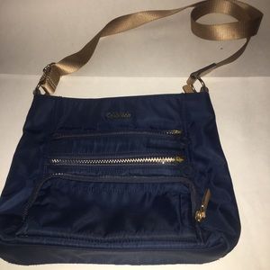 Calvin Klein blue crossbody bag